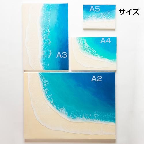 巨大ハワイアンアート 原画 真作 Ana Monaghan アナ・モナハン 額装 ハワイ在住の方からオーダーメイドのキャンバスアートを注文