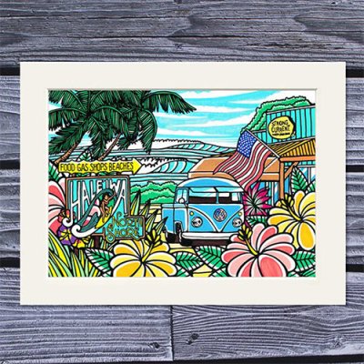 TAMO アートプリント 260×348mm（Haleiwa Town）