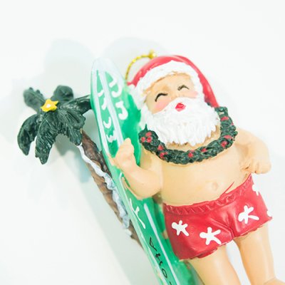 9体▪️ハワイ クリスマスオーナメント Canoeing Santaその他