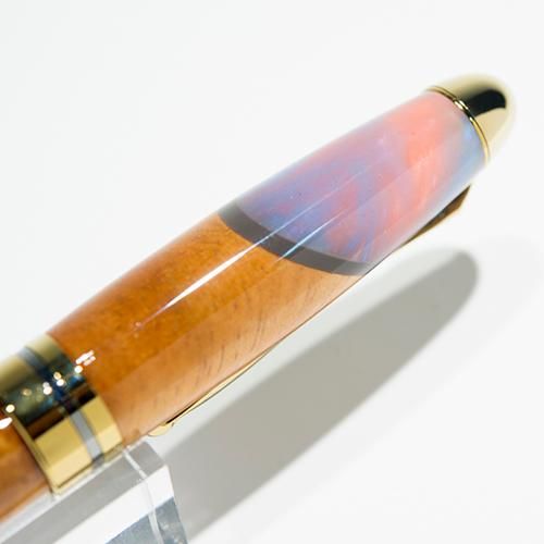 Lau Lau Woodworks 】ハワイアン コアウッド ネオピーン ボールペン #3