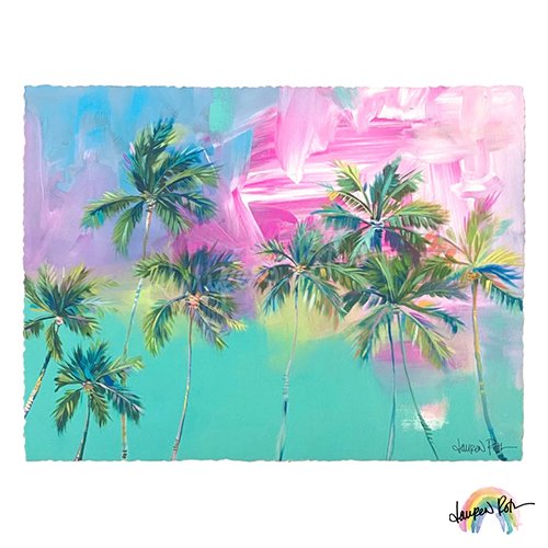 【Lauren Roth】Paradise【 11 x 14” / マットプリント L size】, - ハワイアン･セレクトショップ | Lani  Hawaii (ラニハワイ)