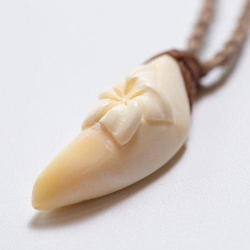 ハワイアンコア×マッコウクジラ顎骨 ボーンカービング（箱あり