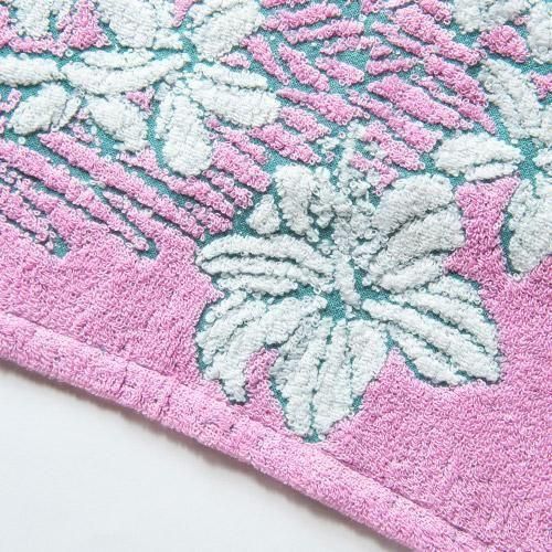 Kathy Mom】フェイスタオル ハイビスカス＆プルメリア ピンク