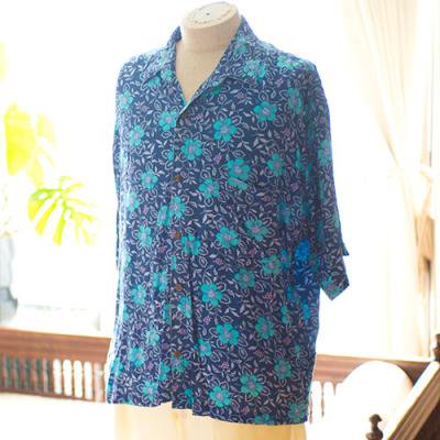 Vintage Aloha Shirt/ HIBISCUS COLLECTION ͥӡ L