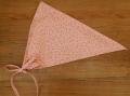 ピンク 小花模様 子供用 三角巾 リボンタイプ
