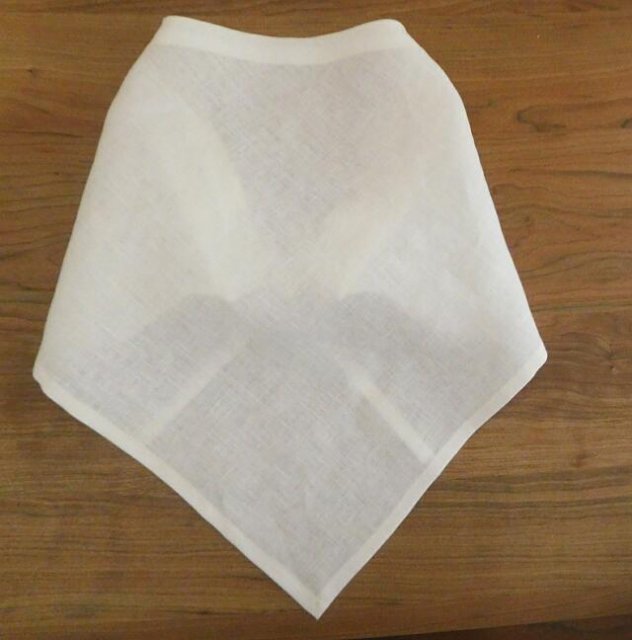 リネン 大人 三角巾 リボンタイプ 無地 大人用三角巾 - 手作り 着せ