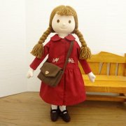 着せ替え人形 バラの刺繍 ワンピース 女の子 LB4-2 34cmサイズ