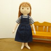 サロペットスカート ボーダーTシャツ 女の子 セット LB3-2 34cmサイズ