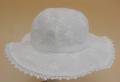白い帽子 つば広 28cmサイズ