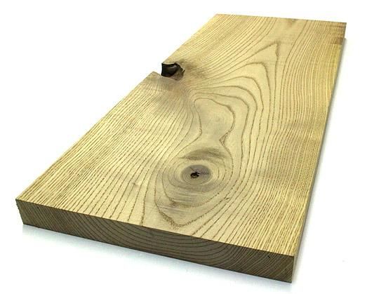 キハダの端材 約24.2×59.3×2.8cm - 木材・木工素材の通信販売