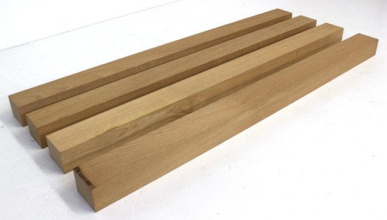 マカバの端材(4本組) 約3.8×55×3cm - 木材・木工素材の通信販売 / DIY銘木ショップ