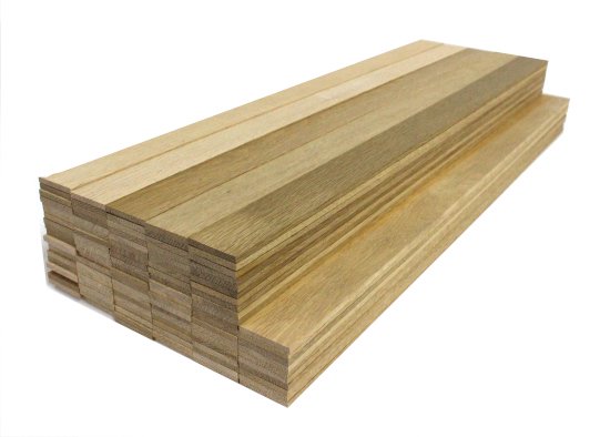 オークの薄板端材 110枚1組 - 木材・木工素材の通信販売 / DIY銘木ショップ