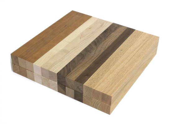 4種類の端材セット 24本1組 - 木材・木工素材の通信販売 / DIY銘木ショップ