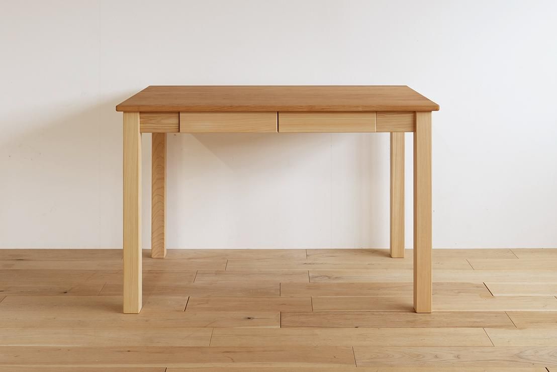 里山デスク［M］山桜天板20t｜学習机｜ひのき無垢家具｜ヒノキクラフト