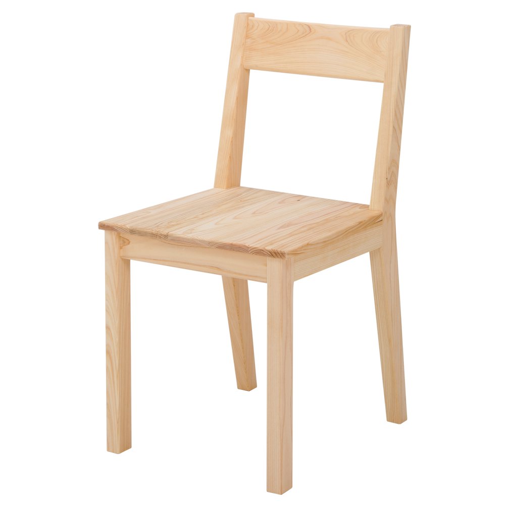 ノキチェア｜シンプルな椅子｜木製椅子/リビング/ダイニング｜ひのき