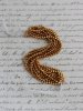 vintage gold tiny souffle beads hank