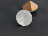 vintage white frost glass stone 2/lot