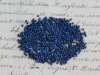 French vintage blue cut metal beads 5g/lot