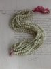 vintage green ivory souffle beads