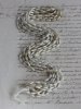 vintage greyish white facet cut oval souffle beads
