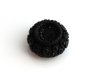 French vintage black beaded button