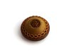 French vintage khaki brown button