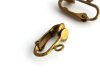 vintage brass clip earring pad/loop