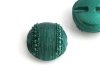 French vintage blue green button