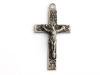 French dead stock antique silver cross pendant