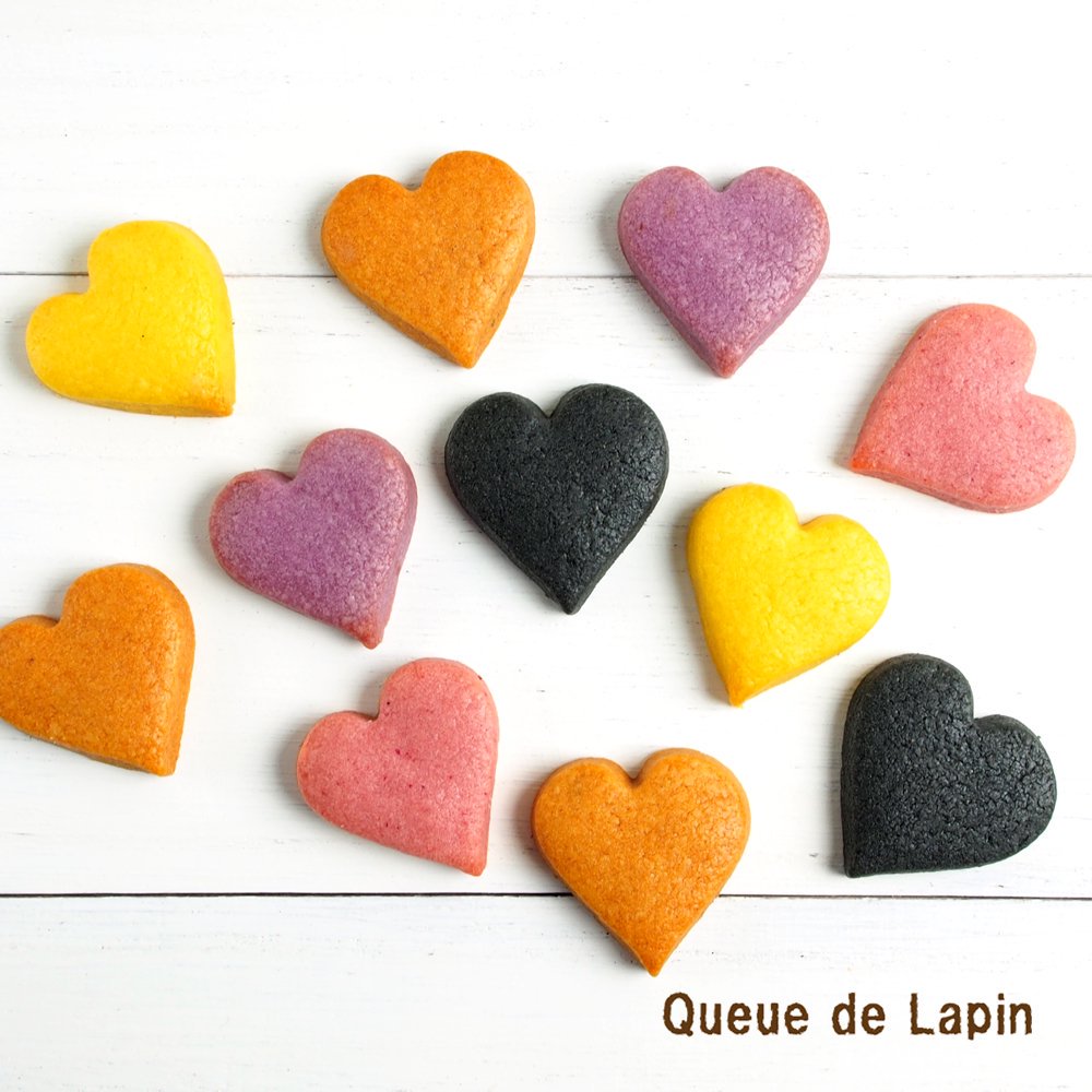 ハロウィンカラー 小さなハートのクッキー メッセージクッキーと季節の焼き菓子 Queue De Lapin クー ド ラパン