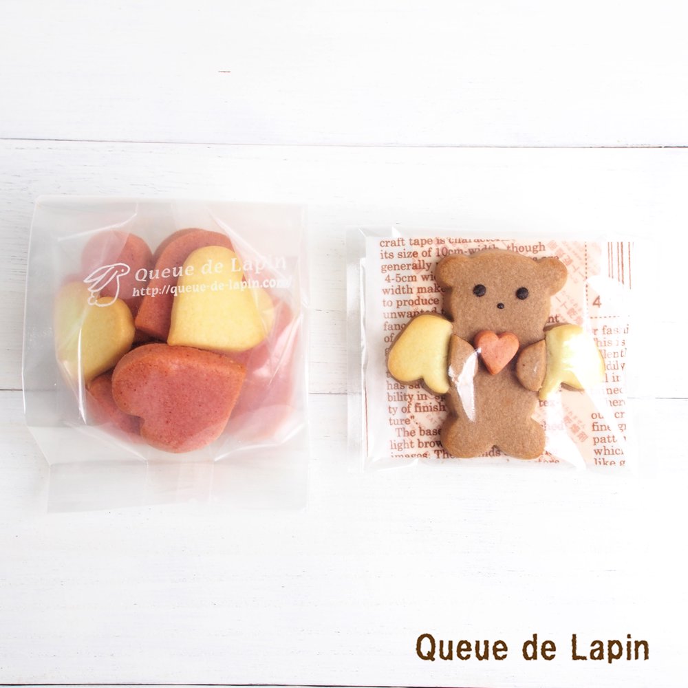 エンジェルベア ハートクッキー クリアギフト メッセージクッキーと季節の焼き菓子 Queue De Lapn クー ド ラパン