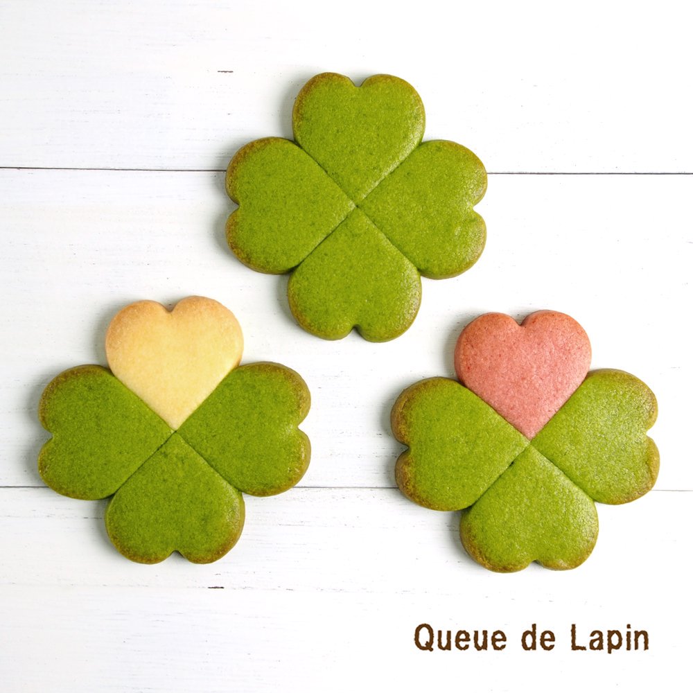 四つ葉のクローバークッキー - オーダーメイドのカラフルクッキー　Queue de Lapin（クー・ド・ラパン）