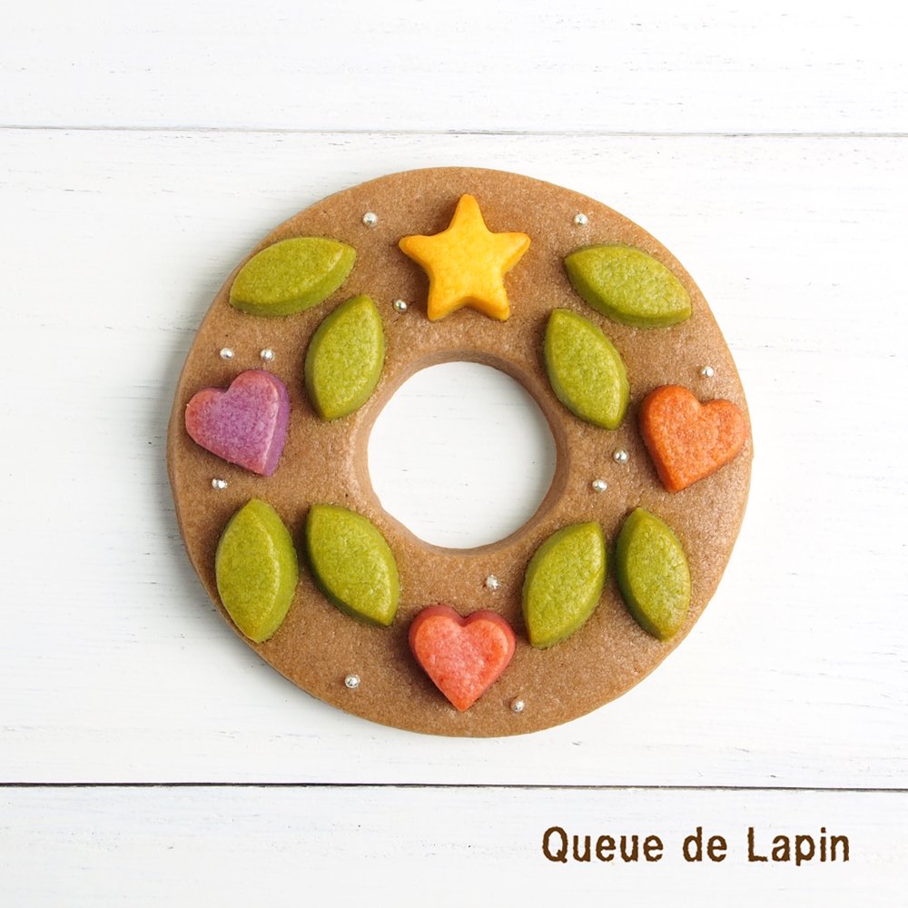 クリスマス ミニリースクッキー メッセージクッキーと季節の焼き菓子 Queue De Lapin クー ド ラパン