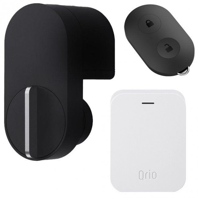 スマートホーム Qrio Lock(Black)・Qrio Pad(Black)・Key Sセット スマホでカギを開閉 外出先からカギを操作できる スマート - 1