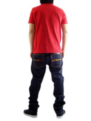 【SALE】ニッケル&ダイム S/S Tシャツ パリコロ ジャージー M C ロゴ レッドの画像