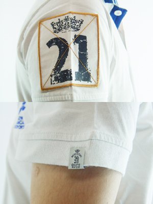 【SALE】ニッケル&ダイム S/S ポロシャツ ポロ M C ジャージー ロゴ ホワイトの画像