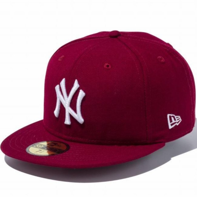 ニューエラ 59FIFTY ニューヨークヤンキース カーディナル ホワイト