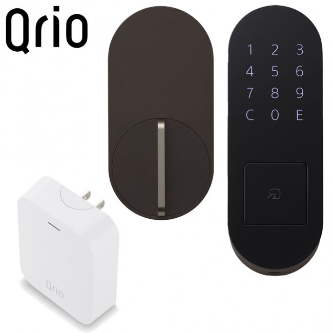 キュリオロック Q-SL2/T セット(キュリオハブ キュリオパッド付) ブラウン Qrio Lock Q-SL2/T Set (Qrio Hub, Qrio Pad) Brownの画像