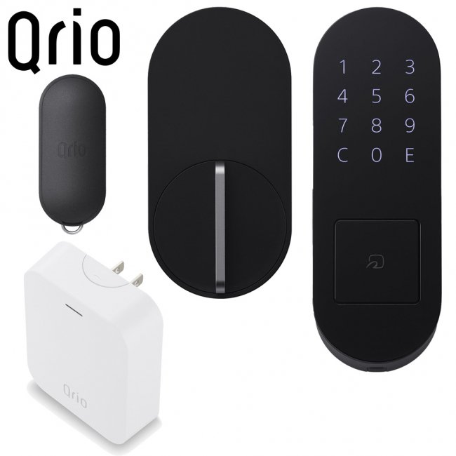 キュリオロック Q-SL2 セット(キュリオハブ キュリオパッド キュリオキーエス付) ブラック Qrio Lock Set (Qrio Hub, Qrio Pad, Qrio Key S)の画像