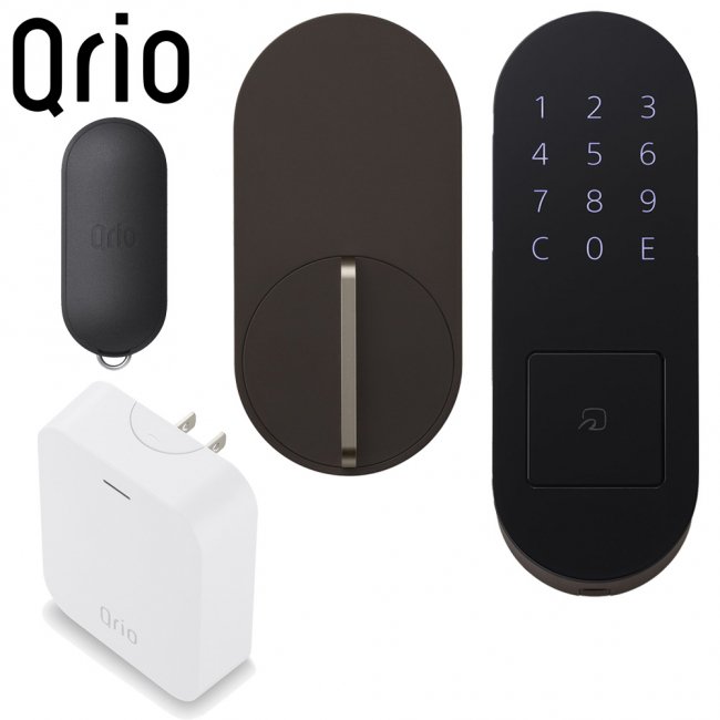 キュリオロック Q-SL2/T セット(キュリオハブ キュリオパッド キュリオキーエス付) ブラウン Qrio Lock Set (Qrio Hub, Qrio Pad, Qrio Key S)の画像
