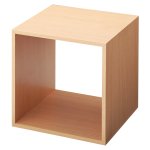 【在庫処分セール】木製ディスプレイボックス ナチュラル 30cm角　EX6-798-70-3-ZIK