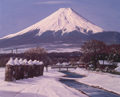 樋口洋「忍野の富士」ジクレー版画8号大 - 一枚の繪オンラインショップ