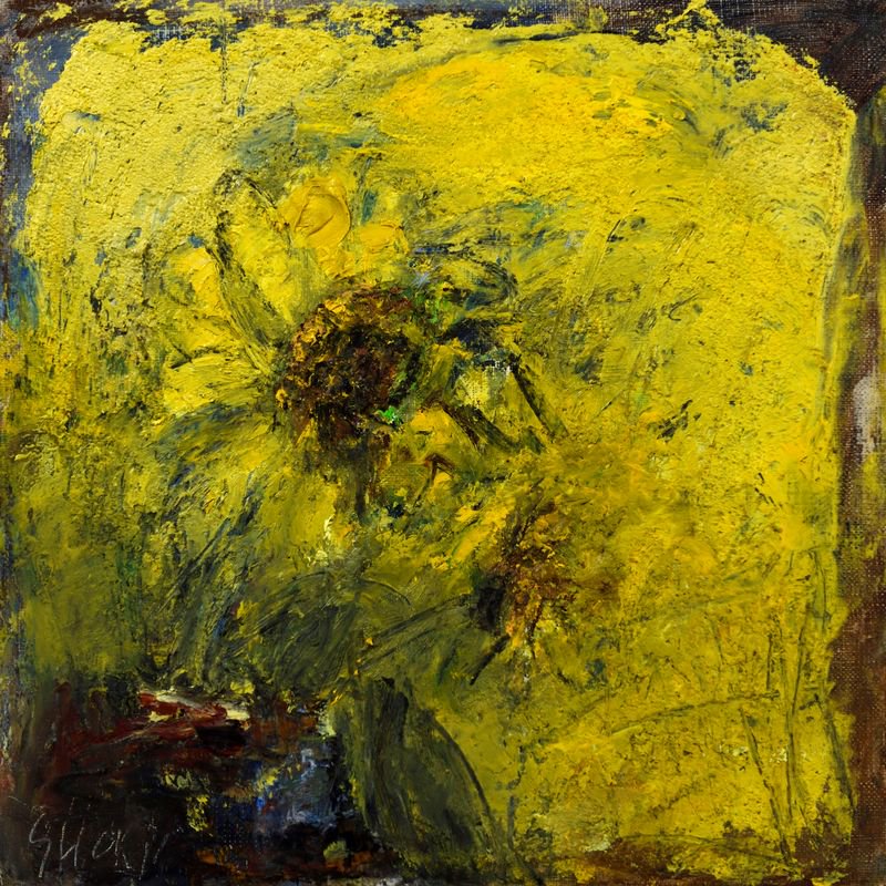 大和修治 「向日葵」 油彩Ｓ３号 - 一枚の繪オンラインショップ