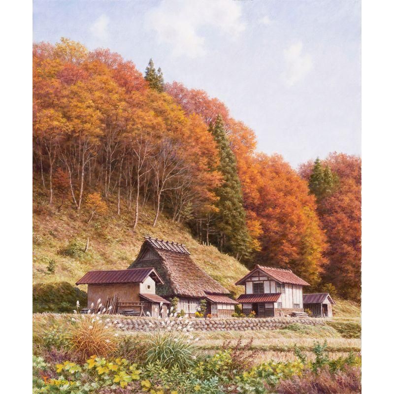 油絵 絵画 秋色大山 森盈久 楽天市場】絵画 油絵 額入り油彩 F4サイズ 手描き 関健造 油彩