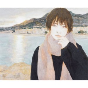 村山美代子 「私の愛した海」 日本画８号