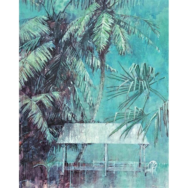 植村友哉 「南洋幻想」 油彩100号 額付き - 一枚の繪オンラインショップ