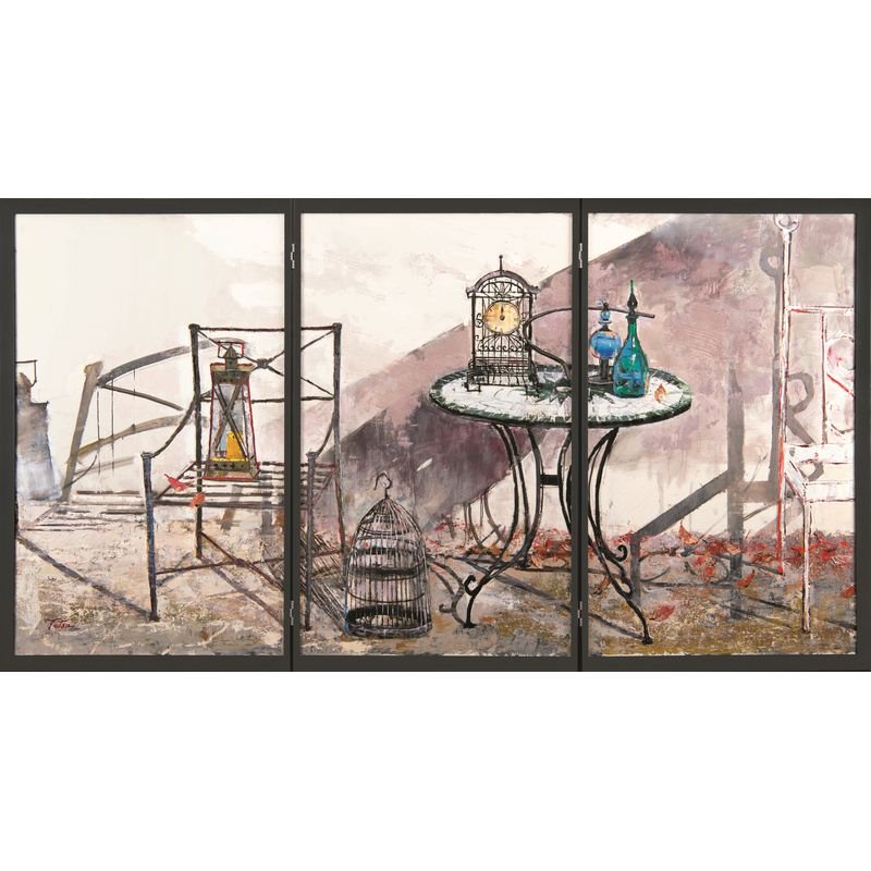 佐藤 哲 「冬の陽」 油彩（P80号×3） 額付き - 一枚の繪オンラインショップ