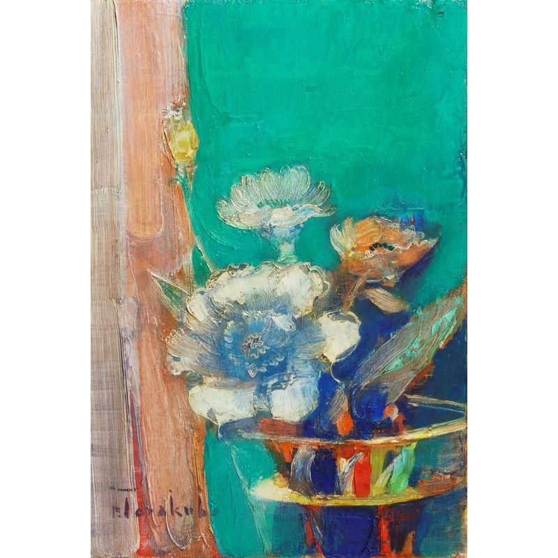 寺久保文宣、【レッド＆ブルーシンフォニア】、希少な額装用画集画 寺久保文宣、【レッド＆ブルーシンフォニア】、希少な額装用画集画 寺