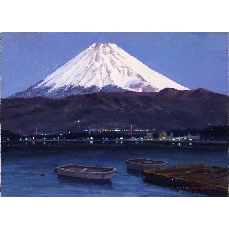 伊藤晴子 油絵 富士山 - 絵画/タペストリ