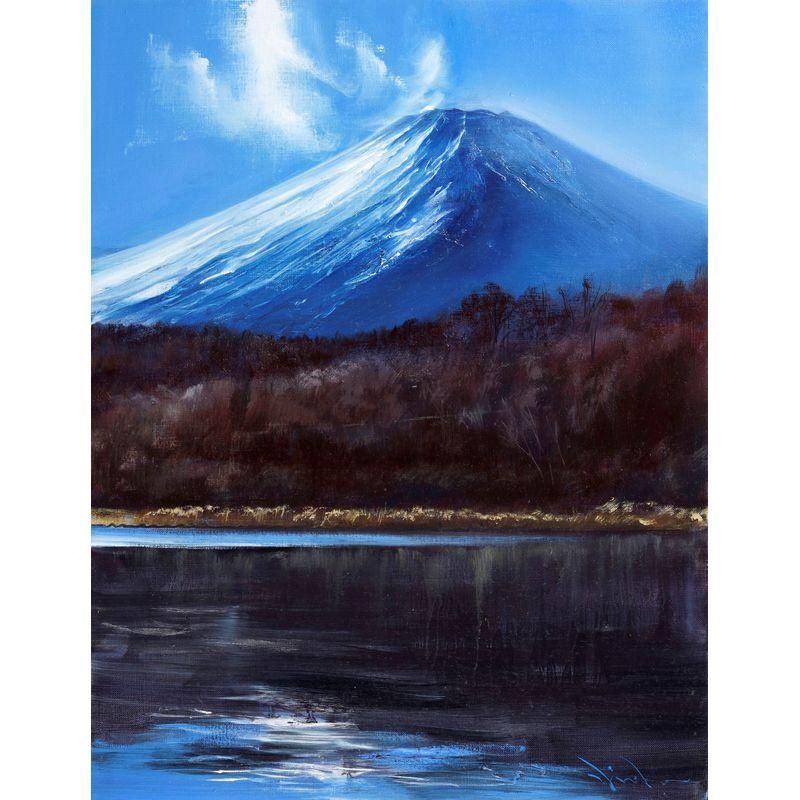 ノーベル平和賞受賞予定】ぽよぱぱ 油絵・油彩画 F8『別にいい
